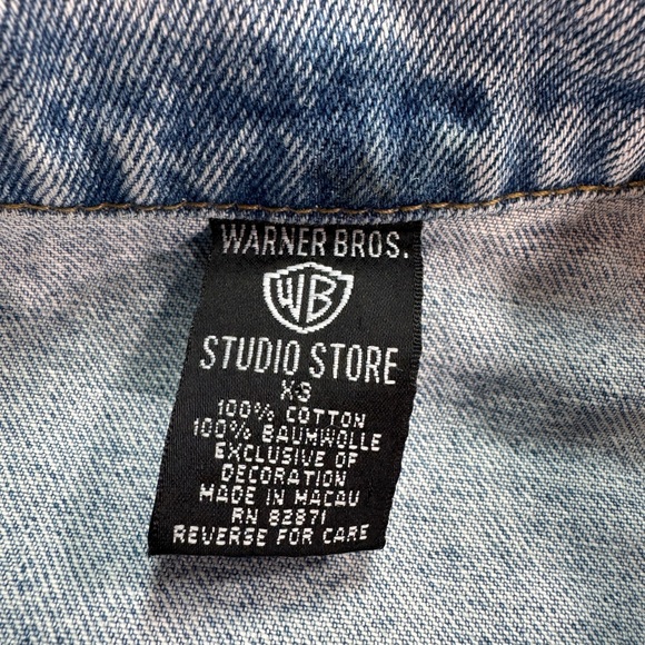 Vintage 90’s Looney Tunes Hawaii Denim Jacket Warner Bros Size XS RARE VTG - Picture 3 of 9